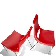 Chaises collectivité plastique rouge Chiacchiera