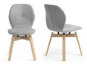 Chaise de réunion design Moods #91 pieds bois