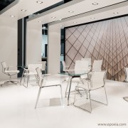 Chaises de réunion Stick structure aluminium