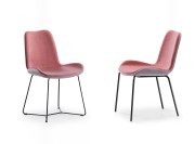 Dalia, chaise pieds métal