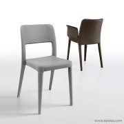 Chaises tapissée simili-cuir Nené
