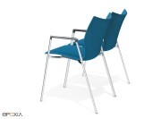 Chaises Lynx 3, coque tapissée
