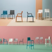 Collection complète des chaises et tabourets de bar Volt