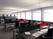 Ecrans de séparation acoustiques BuzziDesk rouge