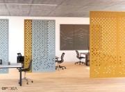 Claustras acoustiques suspendues Eclipse