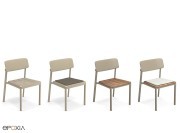 Chaises Shine avec assise différente