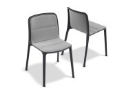 Chaise de collectivité Bika, assise tapissée. Nous consulter