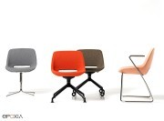 Collection chaises visiteur Clea par Diemme