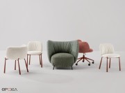 Déclinaison de la collection de sièges Mys