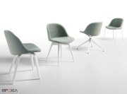 Collection Sonny, chaises pied bois ou métal