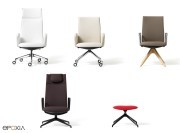 Chaises Velvet, sièges de travail, réunion ou Lounge