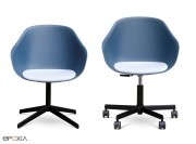 Fauteuil Lore Confident pied central fixe ou roulettes
