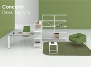 Système de rangement modulable Concerto Desk System par Bralco