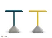 Pieds de table béton et métal de couleur Concrete