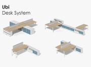 Exemples de configurations d'ameublement Ubi Desk System