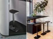 Tabouret Cool, assis-debout et réglable en hauteur