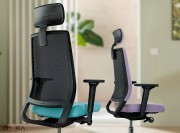 Fauteuil de travail Sequel avec dossier résille ou tapissé