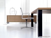 Desserte indépendante placage noyer New Loop