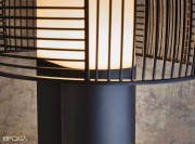 Détail de l'abat jour métal, lampe Yasuke