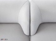 Détail dossier et accoudoirs Agora