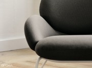 Fauteuil d'accueil Baixa, détail assise