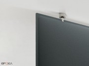 Détail accroche panneau suspendu Baffle Direct