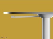 Détail base plateau de la table réglable en hauteur Lift