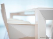 Détail fauteuil polypropylène Faz