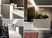 Détail éclairages sur banque d'accueil Lux