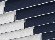 Détail lames plafond acoustique modulaire Flap