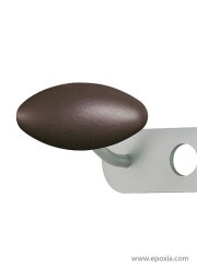 Détail patère wengé porte-manteaux Aloès