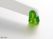 Détail patin vert pour piètement croix