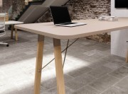 Table de réunion haute Atreo Wood