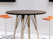 Table de réunion ronde Atreo Wood