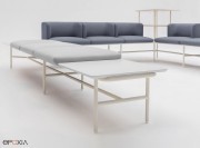 Canapé modulable Agora avec tablettes 