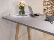Table de réunion haute Atreo Wood