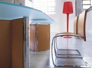 Détail table en verre Valeo