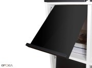 Détail de la tablette de présentation noire
