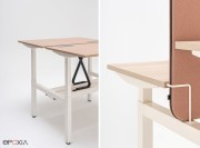 Détail des finitions sur bureau Ogi Drive