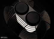 Détail de la structure de la lampe Yasuke full black