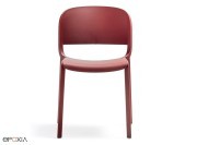 Chaise empilable Dome 260, polypro bordeaux