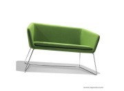 Fauteuil double Mamy vert