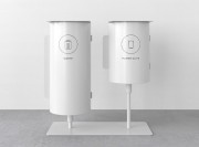Duo de poubelles Birdie sur socle, 43 et 63 litres
