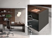 Détail du pied panneau du bureau de direction e9