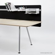 Panneau séparation acoustique Contrast avec rail pour accessoires