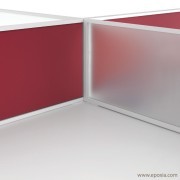 Combinaison écran de séparation tissu et dual satin