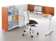 Bureau Elise avec caisson Cargo latéral grande capacité de rangement