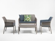 Collection outdoor Net fauteuils, canapé, table basse