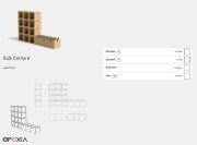 Exemple de configuration avec niches de rangement Kub Hole