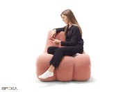 Fauteuil lounge Emeki 